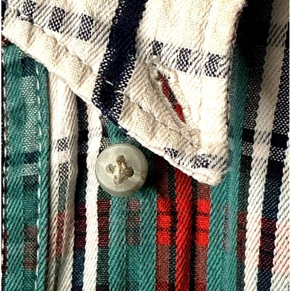 Twenty X By Wrangler Mens Shirt Vintage 90s Western Button Down Plaid Size Large - Picture 7 of 13